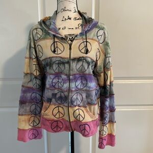 Hooded peace jacket